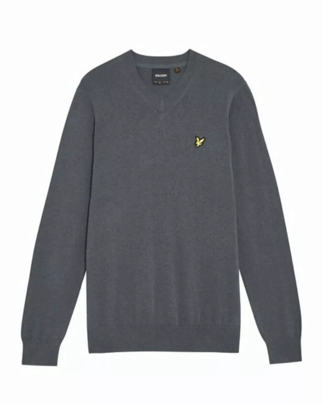 Lyle & Scott V-Ausschnitt-Pullover V-Ausschnitt, Gerippte Bündchen günstig online kaufen