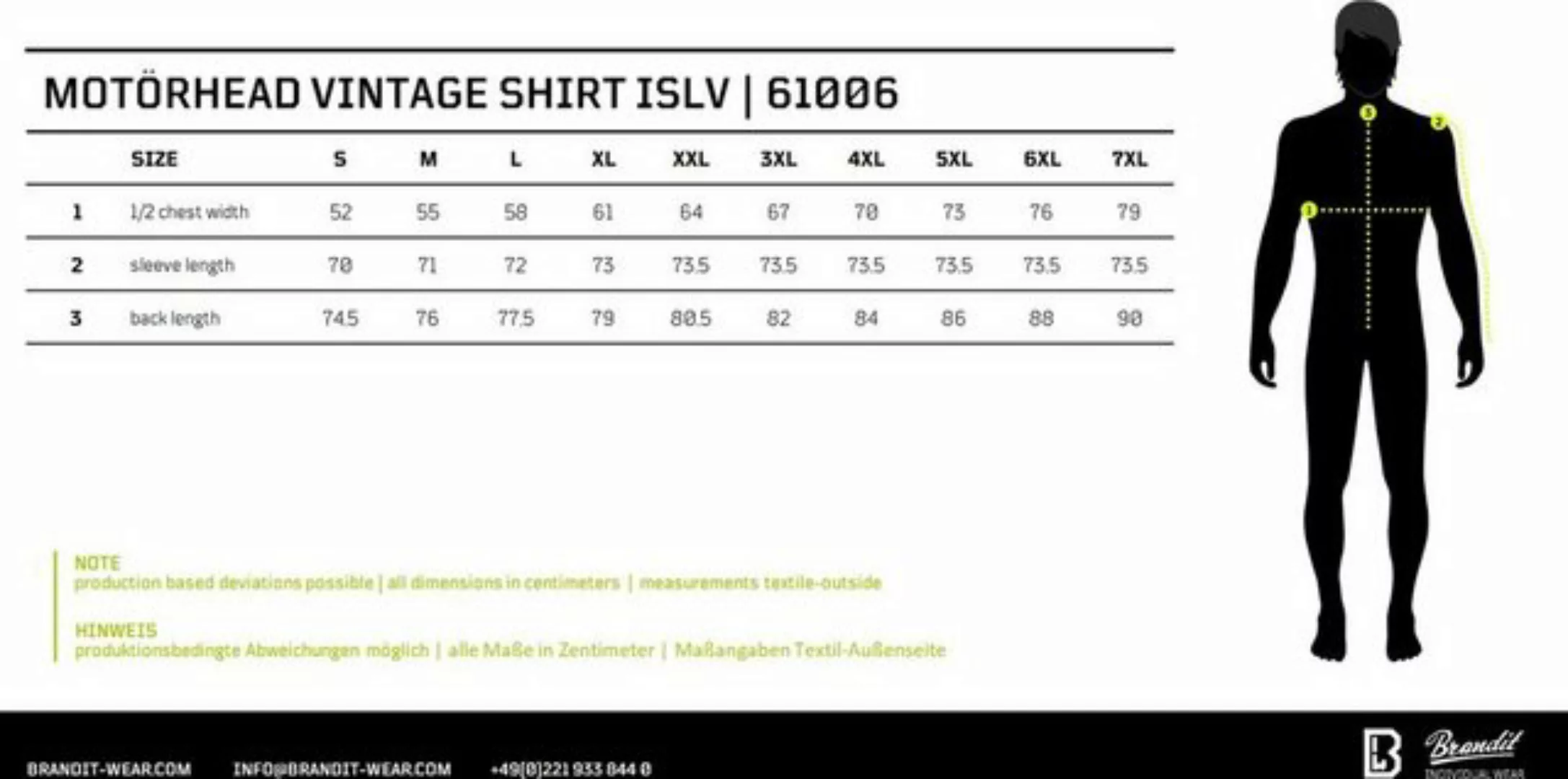 Brandit Langarmhemd Motörhead Vintage Shirt Long Sleeve günstig online kaufen