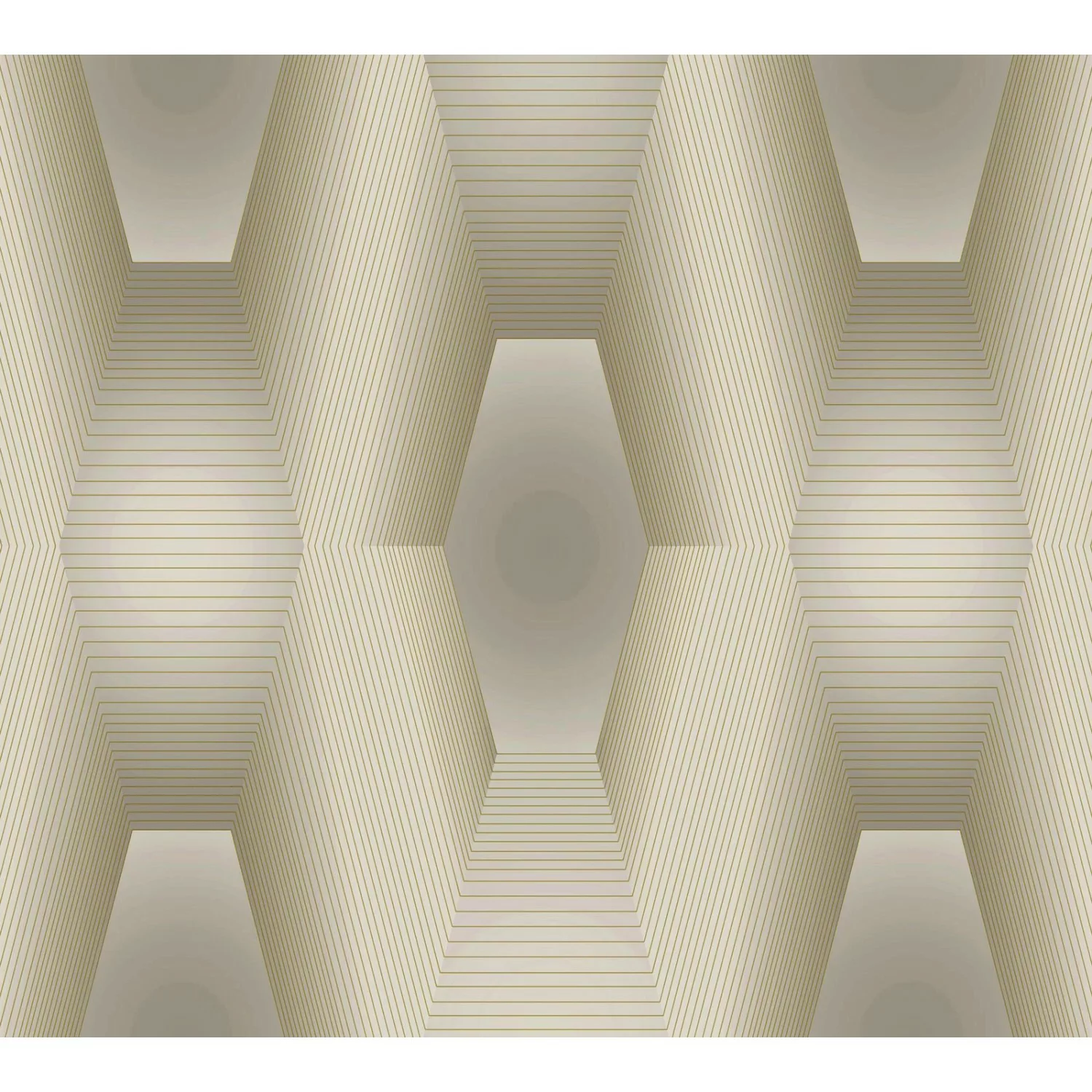 Bricoflor 3D Vliestapete in Gold Silber Moderne Fototapete Geometrisch Idea günstig online kaufen