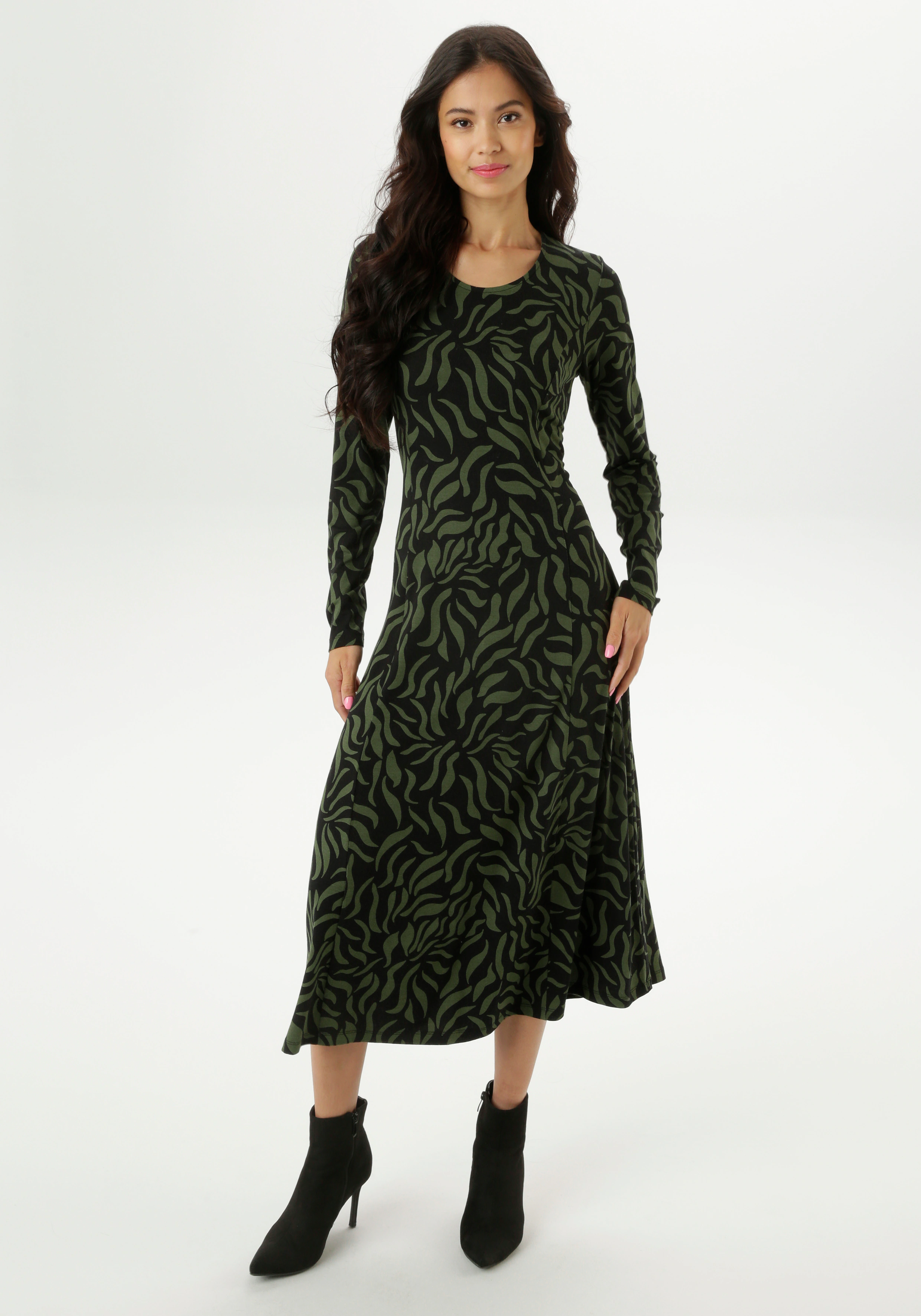 Aniston SELECTED Midikleid, in leichter A-Linien-Form - NEUE KOLLEKTION günstig online kaufen