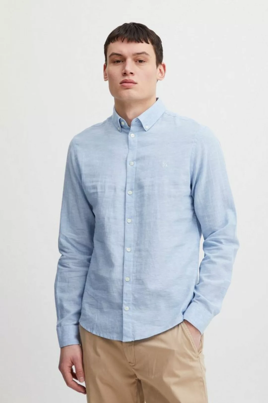 Casual Friday Langarmhemd CFAnton 0053 BD LS linen mix shirt Langarmhemd au günstig online kaufen