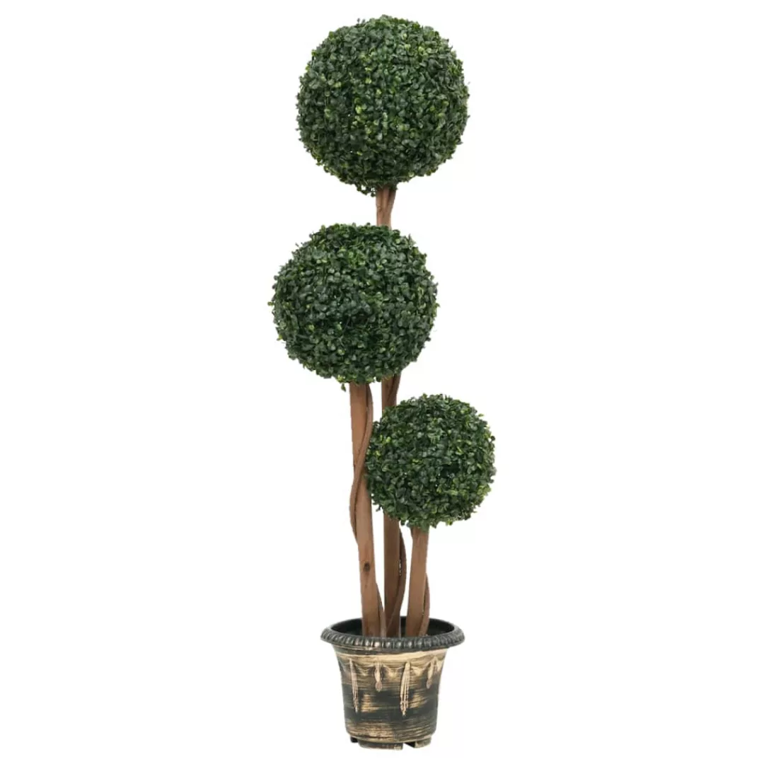 Künstlicher Buchsbaum Mit Topf Kugelform Grün 119 Cm günstig online kaufen