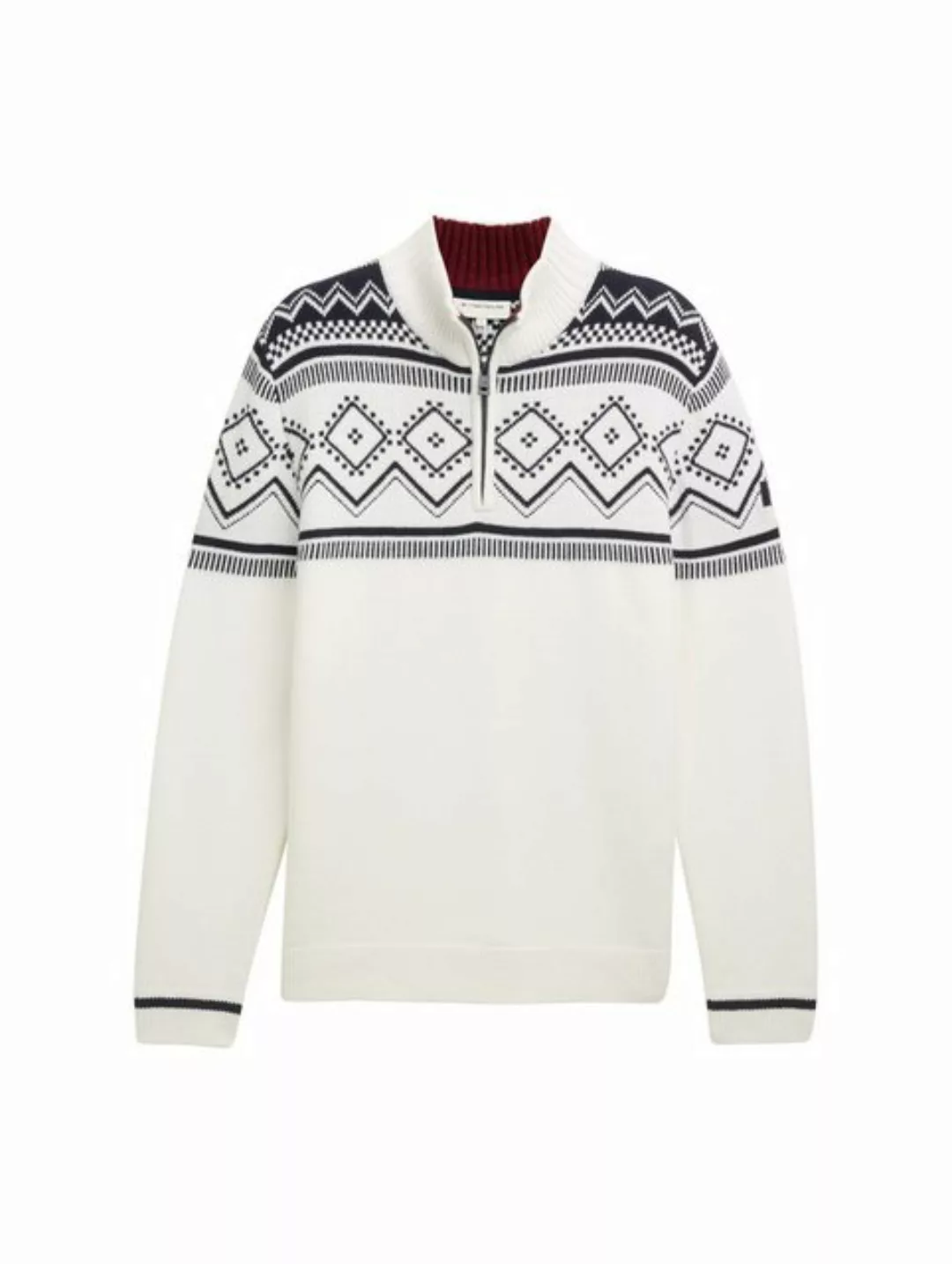 TOM TAILOR Steppweste Fair Isle Strick Troyer günstig online kaufen