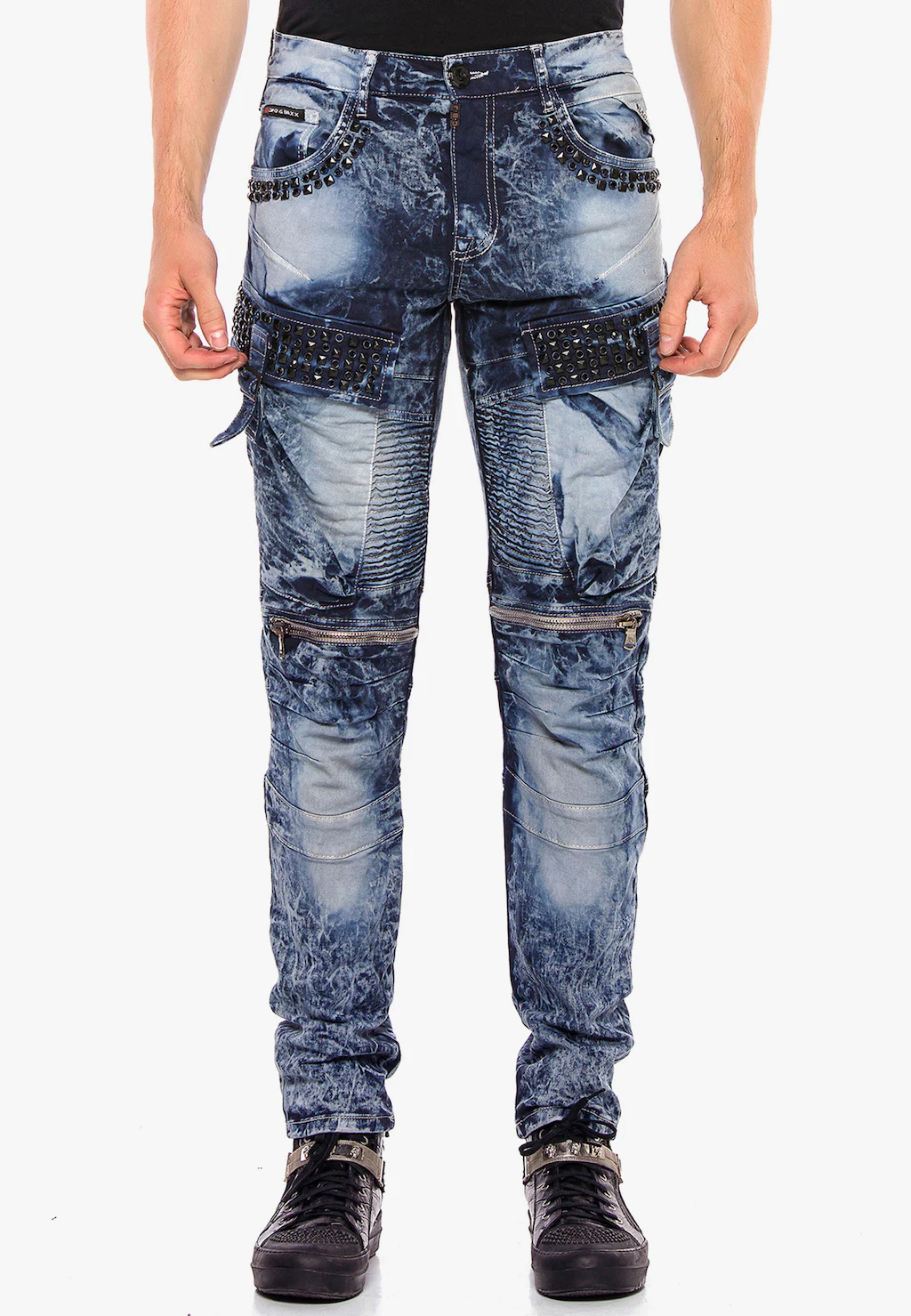Cipo & Baxx Bequeme Jeans, mit Edelstein Taschen in Regular Fit günstig online kaufen