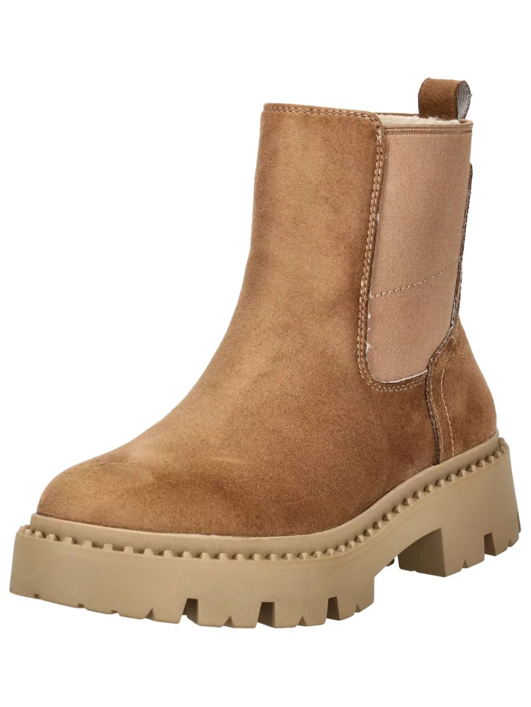 TOM TAILOR Stiefelette "Tom Tailor Stiefelette Lederimitat/Textil" günstig online kaufen