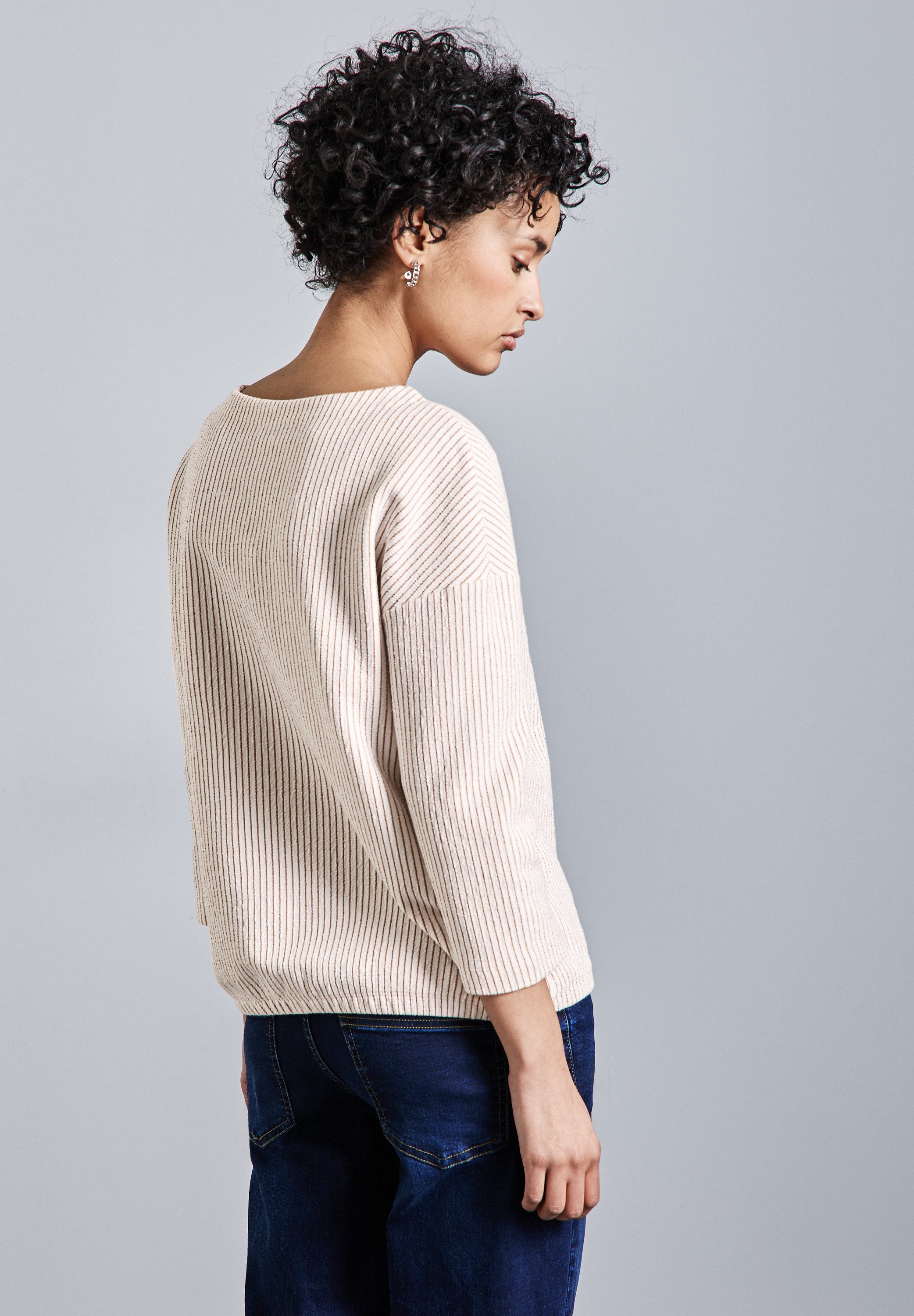 STREET ONE 3/4-Arm-Shirt, mit U-Boot-Ausschnitt günstig online kaufen