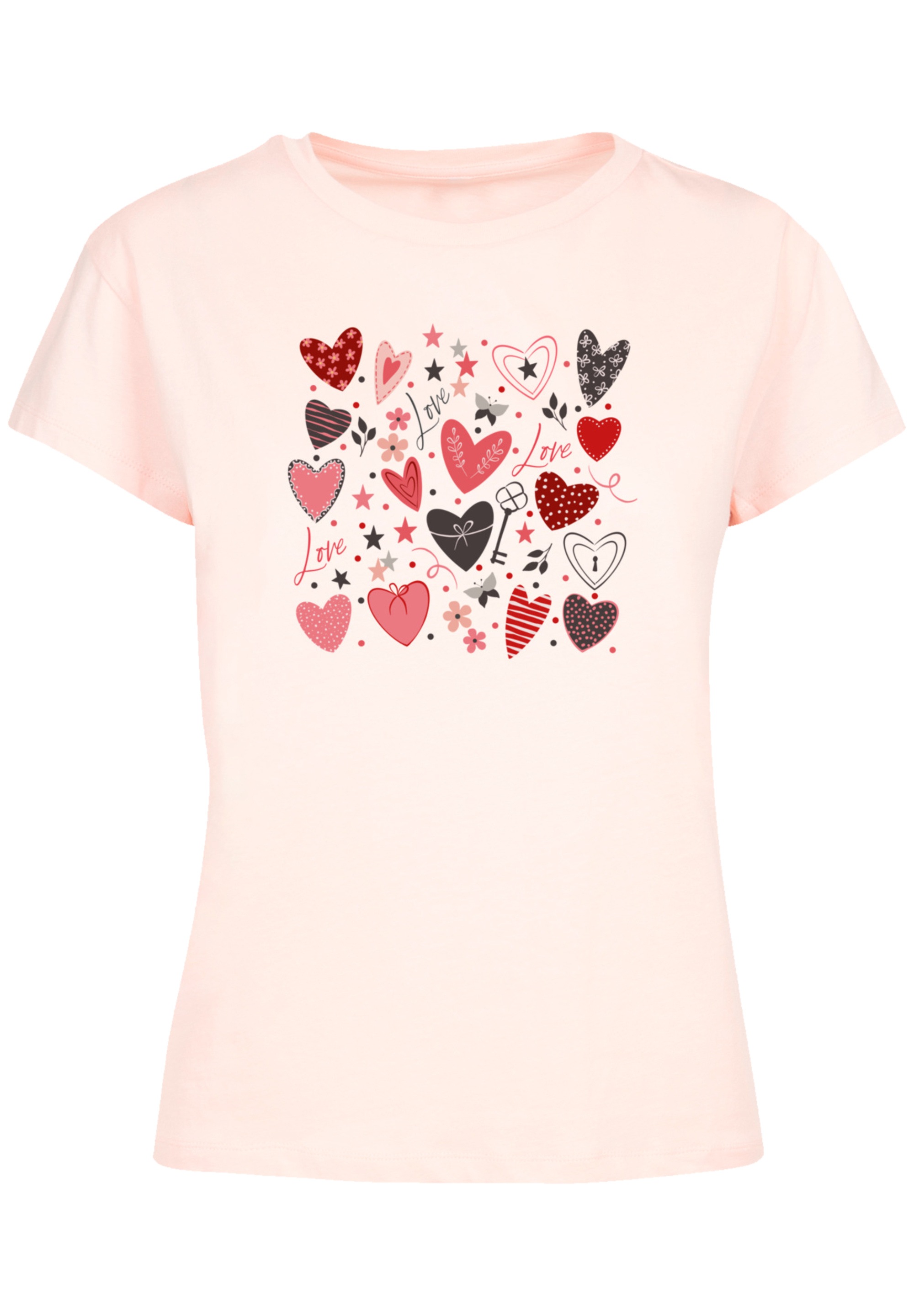 F4NT4STIC T-Shirt "Cute Herzen Variety Valentinstag", Premium Qualität günstig online kaufen