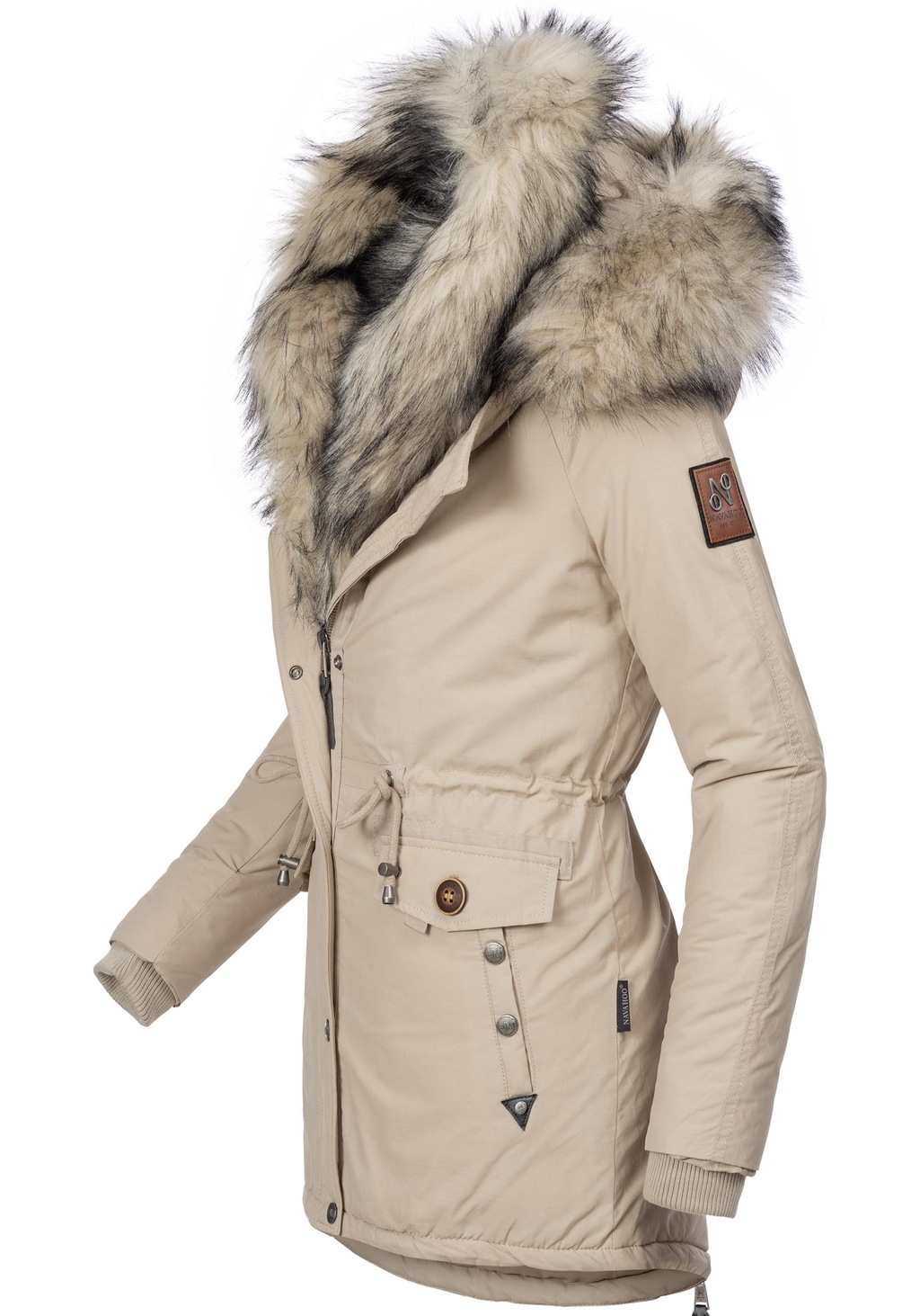 Navahoo Wintermantel "Sweety", Winterparka mit 2 Kunstpelz-Kapuzen günstig online kaufen