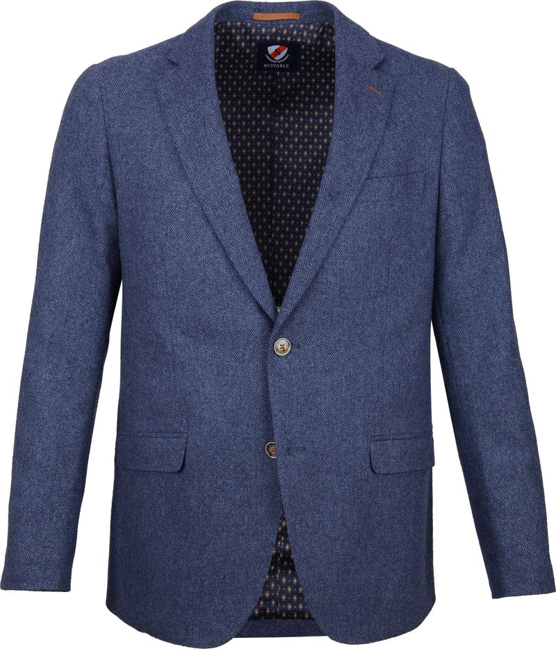 Suitable Blazer Nibe Blau Herringbone - Größe 26 günstig online kaufen