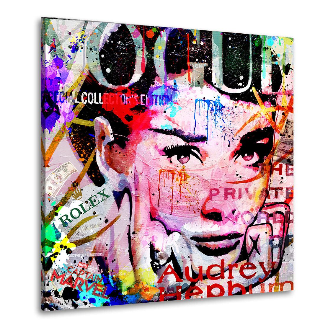 Artedinoi Leinwandbild Pop Art Colour Audrey günstig online kaufen