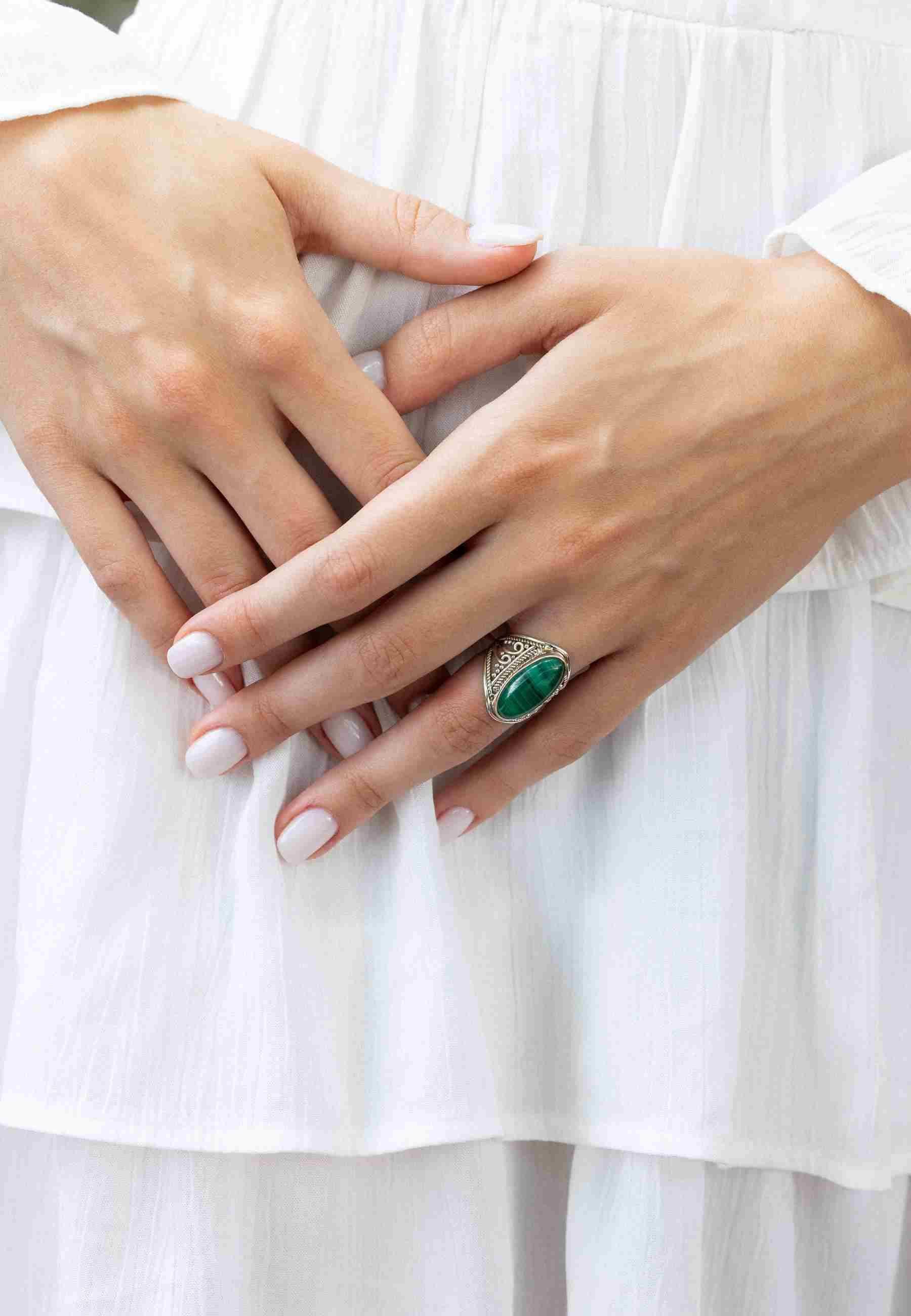 mantraroma Silberring DAHAB oval groß aus günstig online kaufen