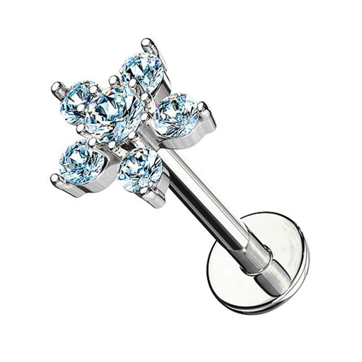 Taffstyle Piercing-Set Piercing Stab mit Kristall günstig online kaufen