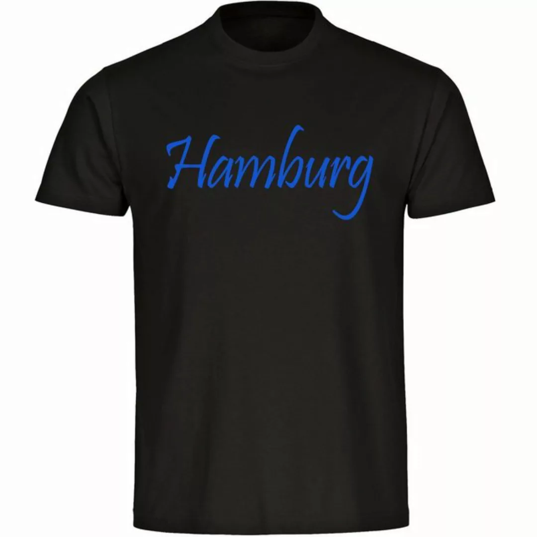 multifanshop T-Shirt Herren Hamburg - Schriftzug - Männer günstig online kaufen