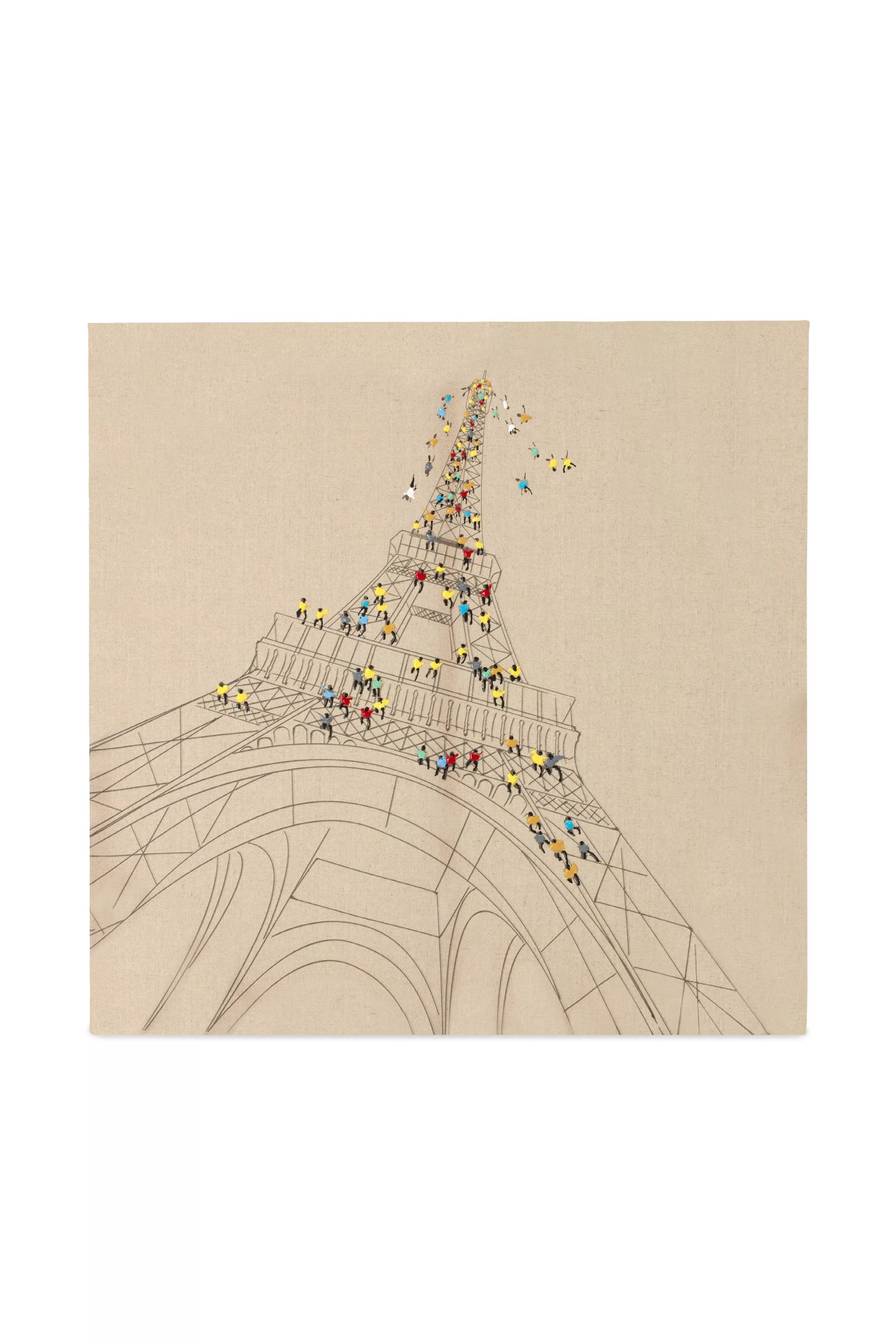 Decorationable | Dekoratives Wandobjekt Reise nach Paris 80cm x 80cm günstig online kaufen