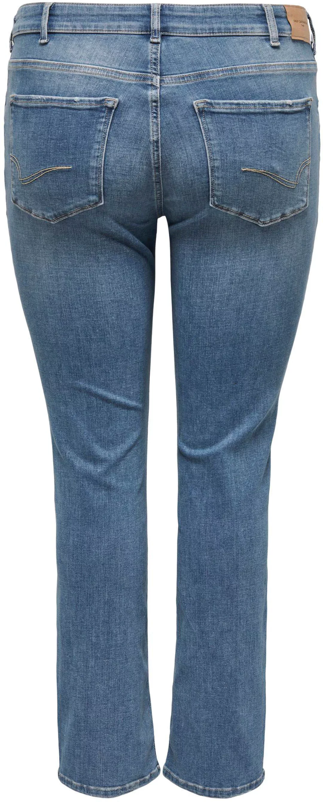 Carmakoma by Only Damen Jeans CARALICIA DOT258 - Straight Fit - Blau- Mediu günstig online kaufen