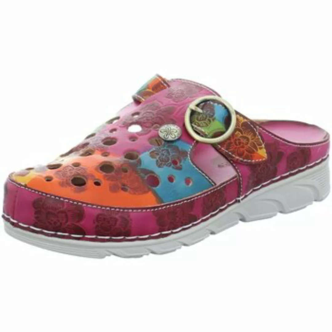 Laura Vita  Clogs Pantoletten fushia (lila-kombi) Dorry 08 fushia JD1819-8 günstig online kaufen