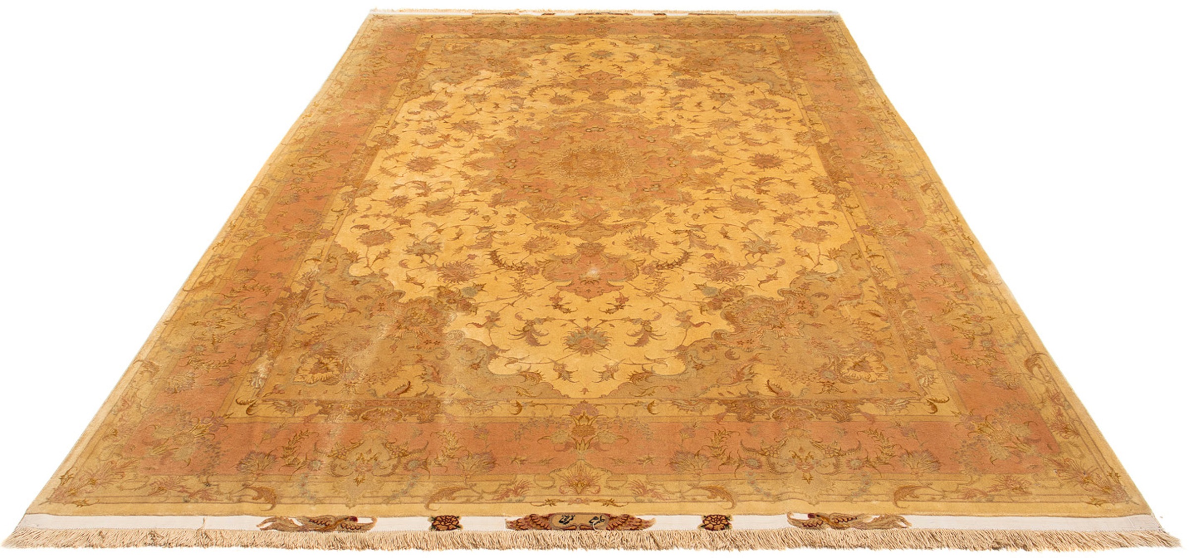 morgenland Orientteppich »Perser - Täbriz - Royal - 300 x 200 cm - gold«, r günstig online kaufen