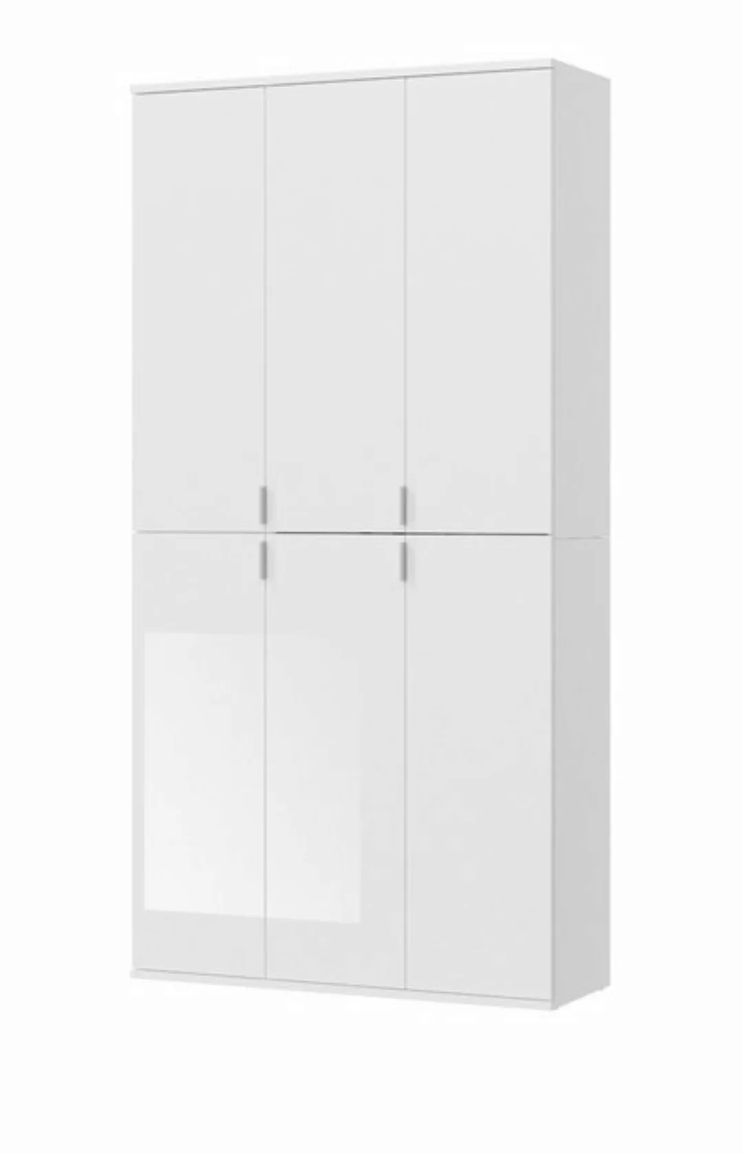 Inn.Furn Garderobenschrank SystemX (Kompaktgarderobe weiß Hochglanz, 91 x 1 günstig online kaufen