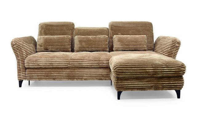 Hygger Möbelhaus Ecksofa Eva Schlafcouch, Sofa Cord L-Form 253 x190 cm, Wah günstig online kaufen