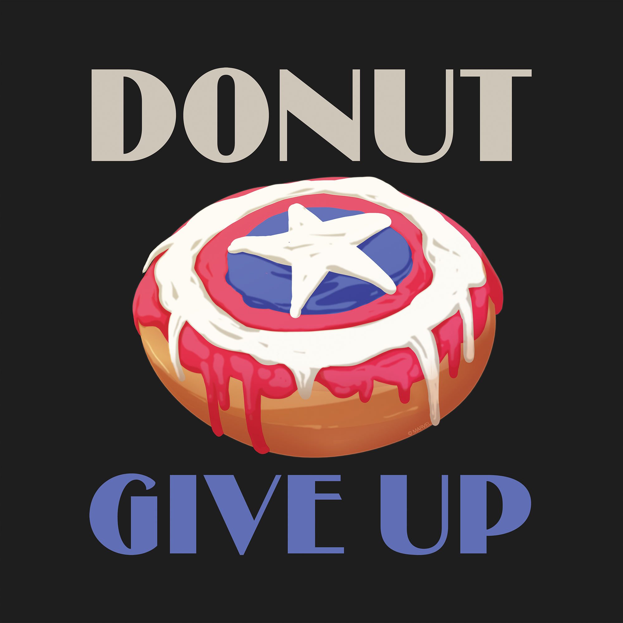 Komar Leinwandbild »Keilrahmenbild - Donut give up - Größe 30 x 30 cm«, Dis günstig online kaufen