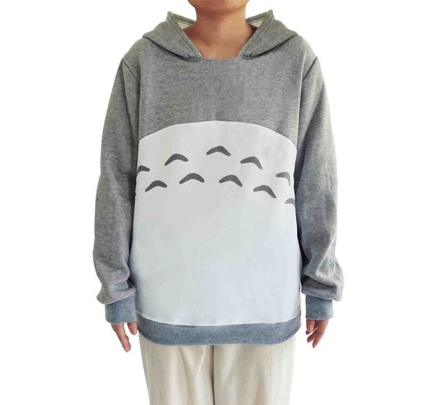 GalaxyCat Hoodie Kuscheliger Kapuzen Pullover für Totoro Fans, (1-tlg) Toto günstig online kaufen