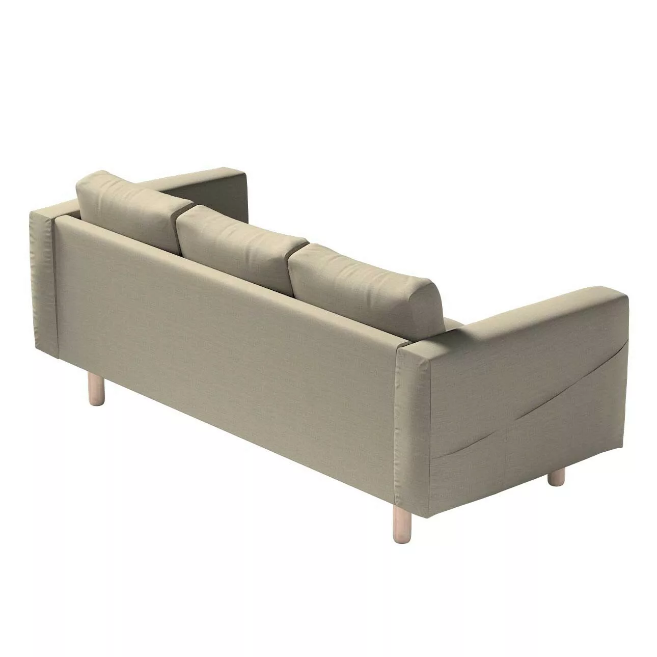 Bezug für Norsborg 3-Sitzer Sofa, grau-braun, Norsborg 3-Sitzer Sofabezug, günstig online kaufen