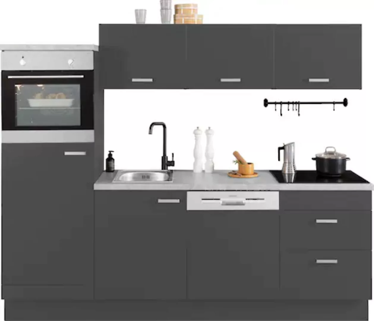 OPTIFIT Küchenzeile »Parma«, mit E-Geräten, Breite 240 cm günstig online kaufen