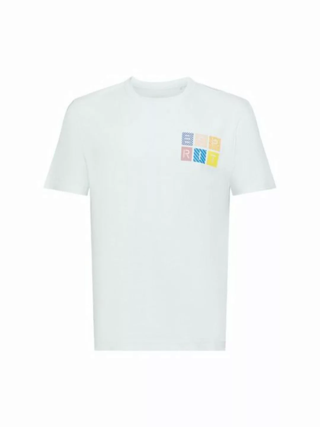 Esprit T-Shirt Logo-T-Shirt aus Baumwolljersey (1-tlg) günstig online kaufen