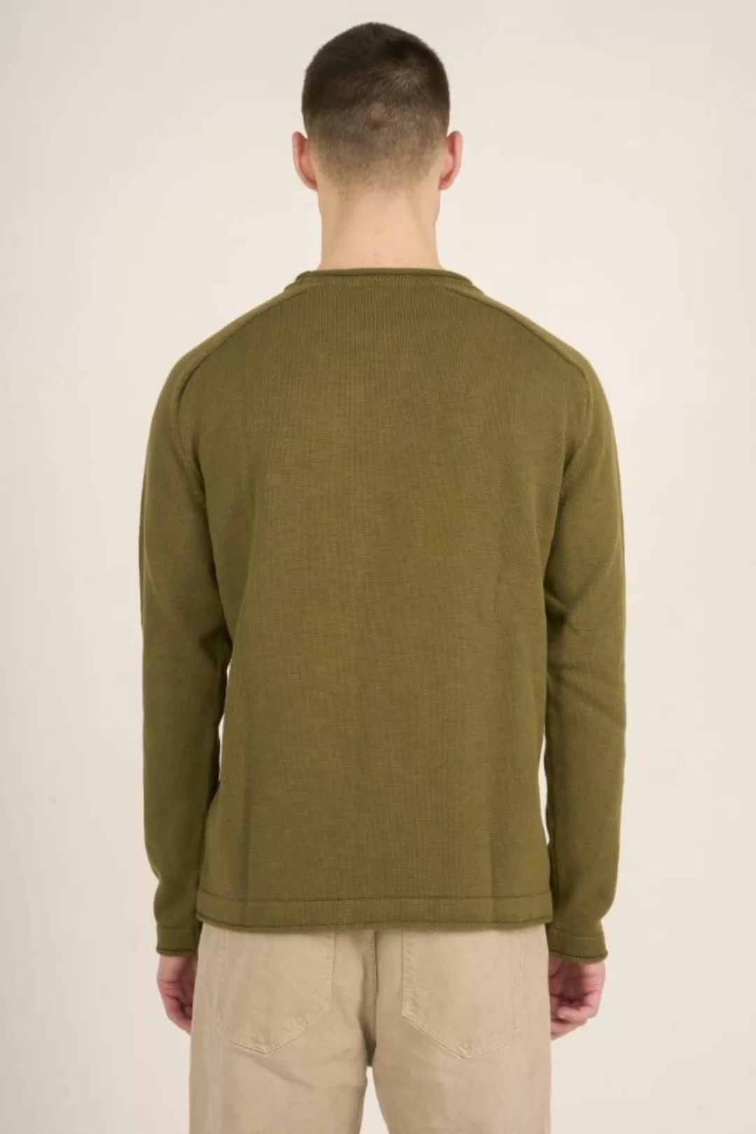 KnowledgeCotton Apparel Sweater Olivgrün - Größe M günstig online kaufen