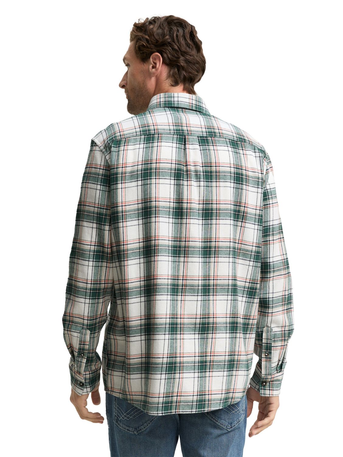 Tom Tailor Herren Freizeithemd COMFORT CHECKED SHIRT - Relaxed Fit günstig online kaufen
