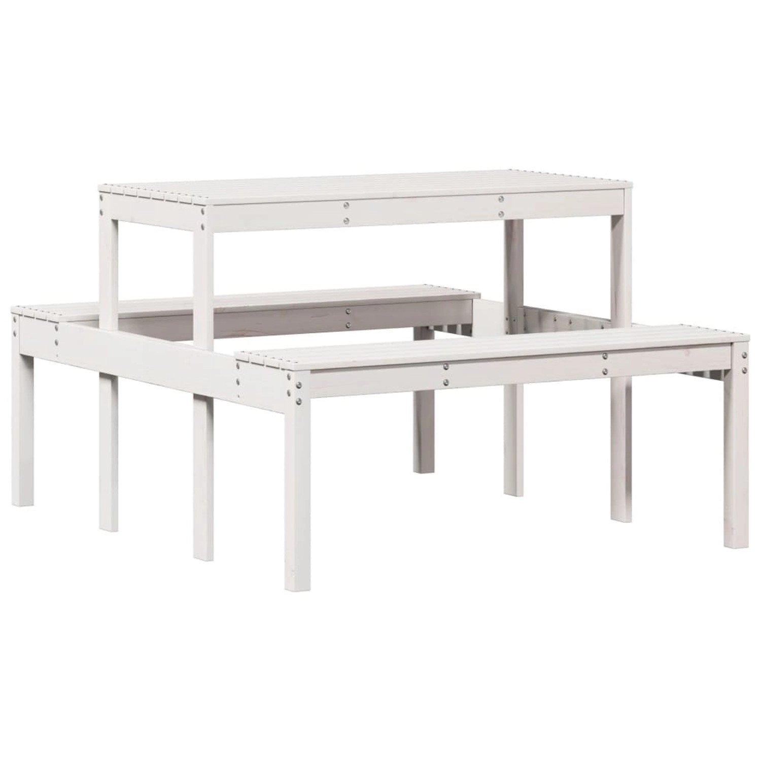 vidaXL Picknicktisch 110x134x75 cm Massivholz Kiefer 832558 günstig online kaufen