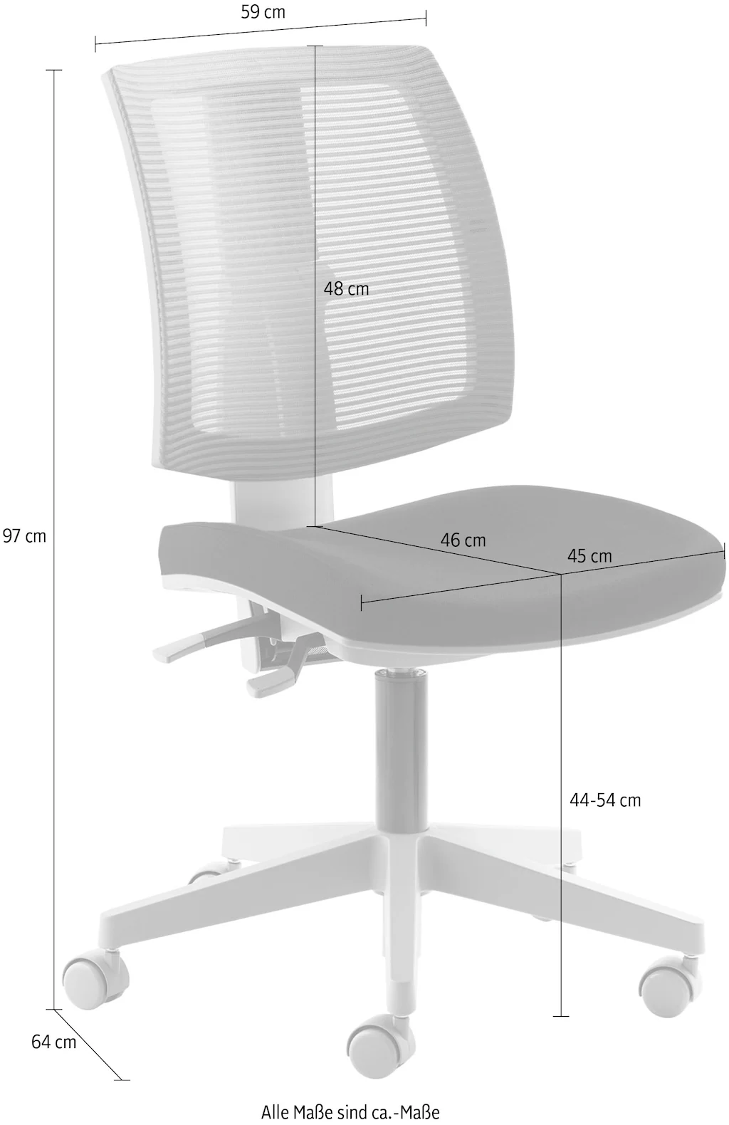 Mayer Sitzmöbel Bürostuhl, Polyester, "MyFlexo" günstig online kaufen