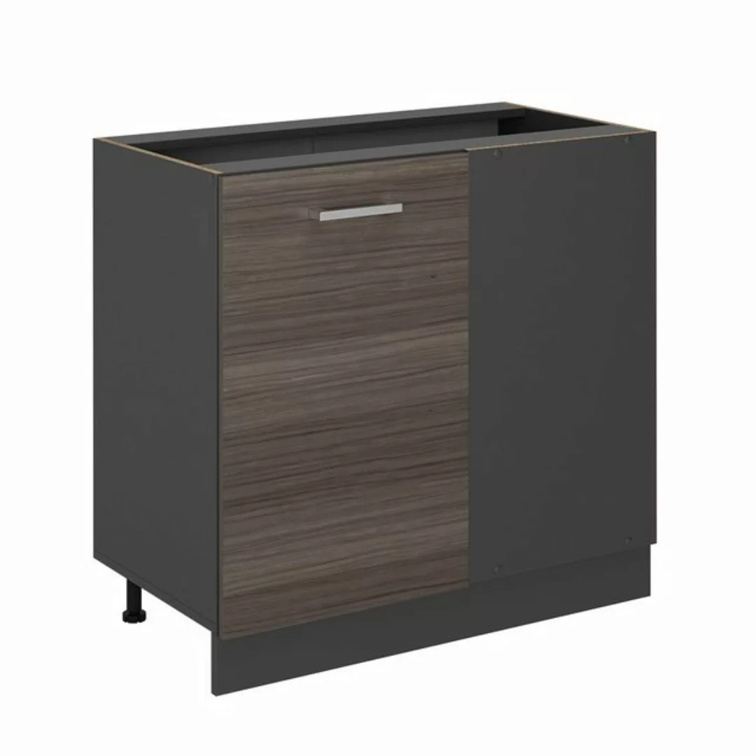 Vicco Eckunterschrank R-Line, Edelgrau/Anthrazit, 86 cm ohne Arbeitsplatte günstig online kaufen