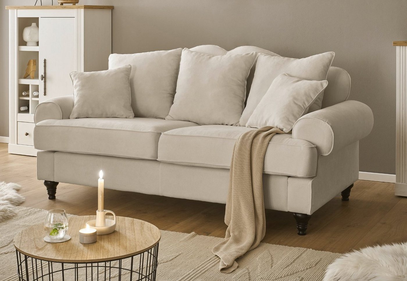 Furn.Design Sofa Adelina, Polsterung mit Wellenunterfederung und Federkern, günstig online kaufen