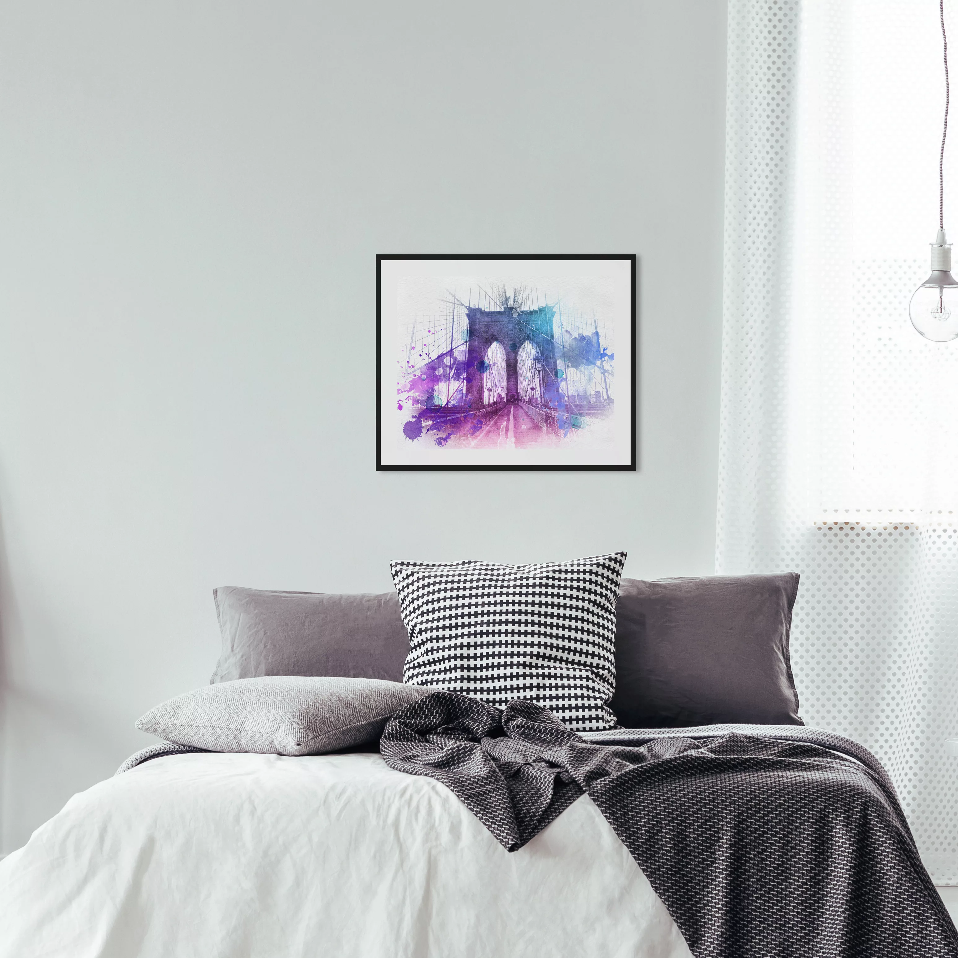 queence Bild »Demir«, Brücken-Stadt-Kunst, HD Premium Poster-Druck inkl. Ho günstig online kaufen