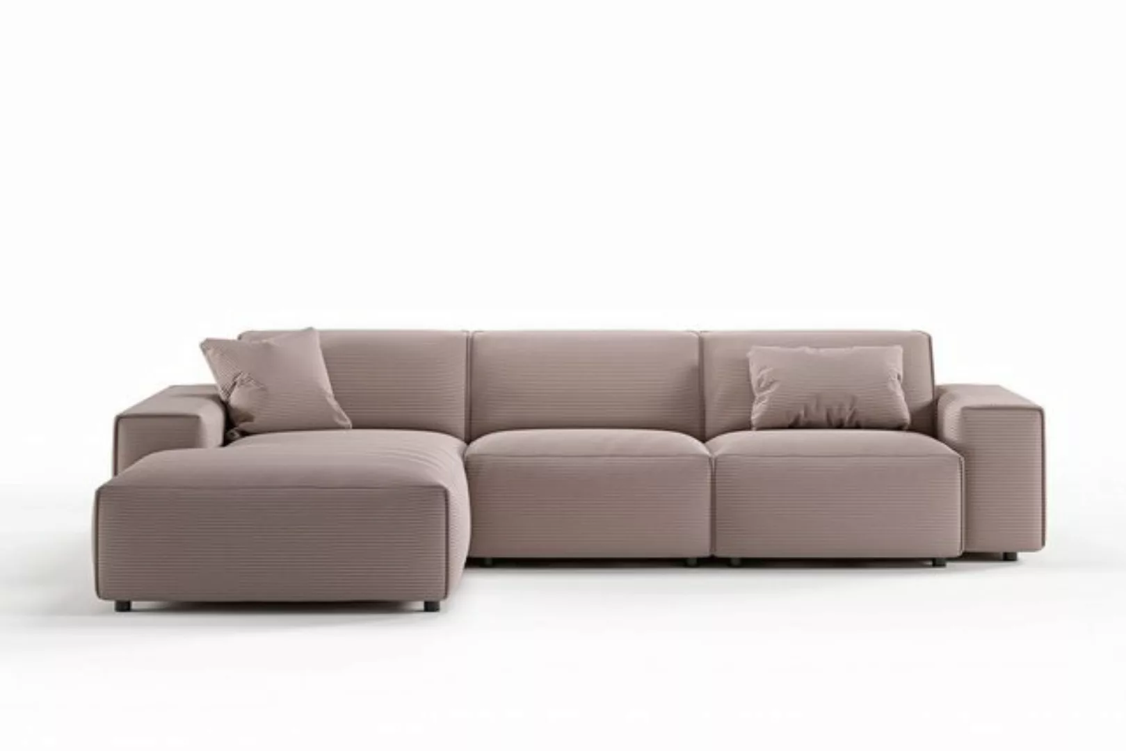 KAWOLA Ecksofa RANI, Couch L-Form rechts od. links, Cord verschiedene Farbe günstig online kaufen