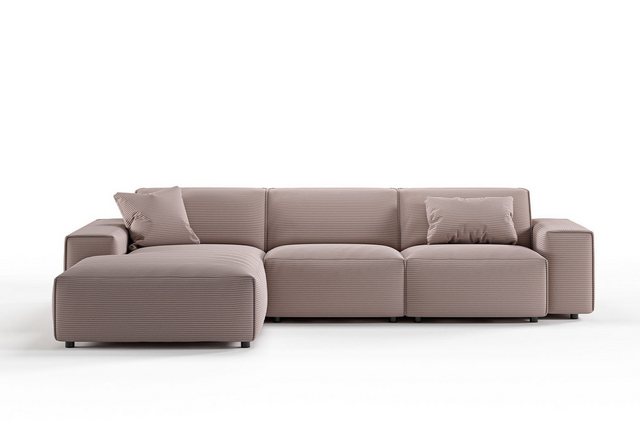 KAWOLA Ecksofa, Sofa Cord, Recamiere rechts od. links, versch. Farben günstig online kaufen