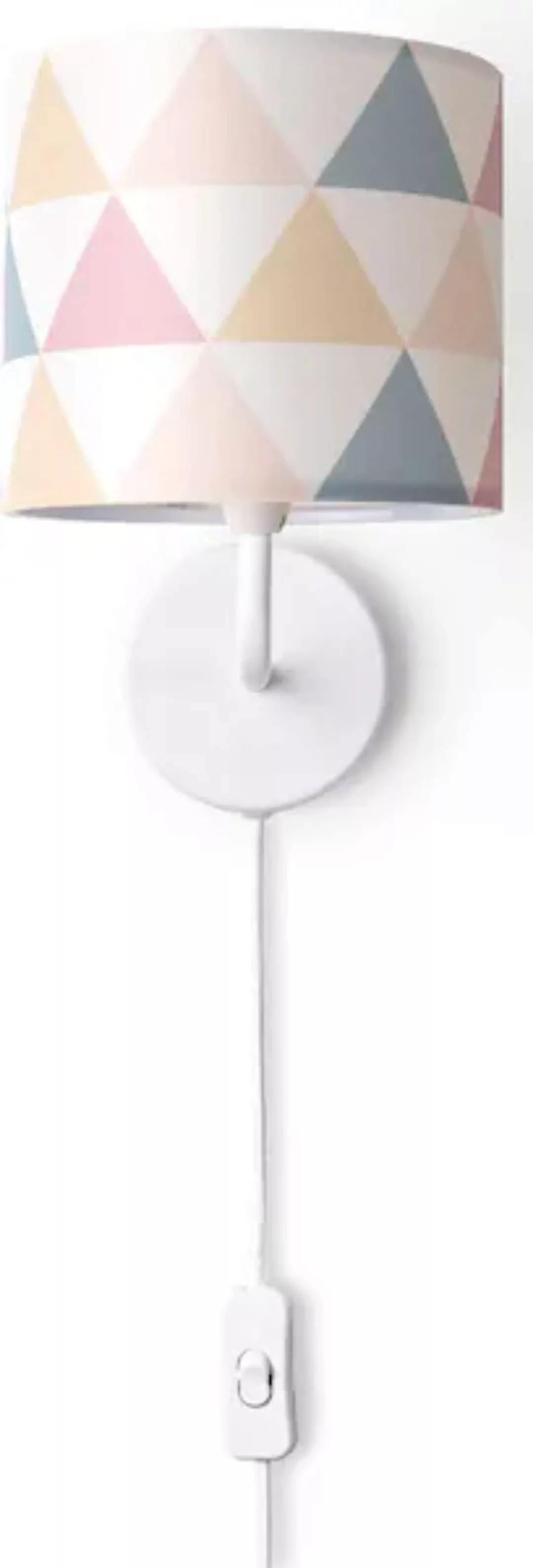 Paco Home Wandleuchte »Luca Delta«, Wandleuchte Lampenschirm Stoff Wandlamp günstig online kaufen