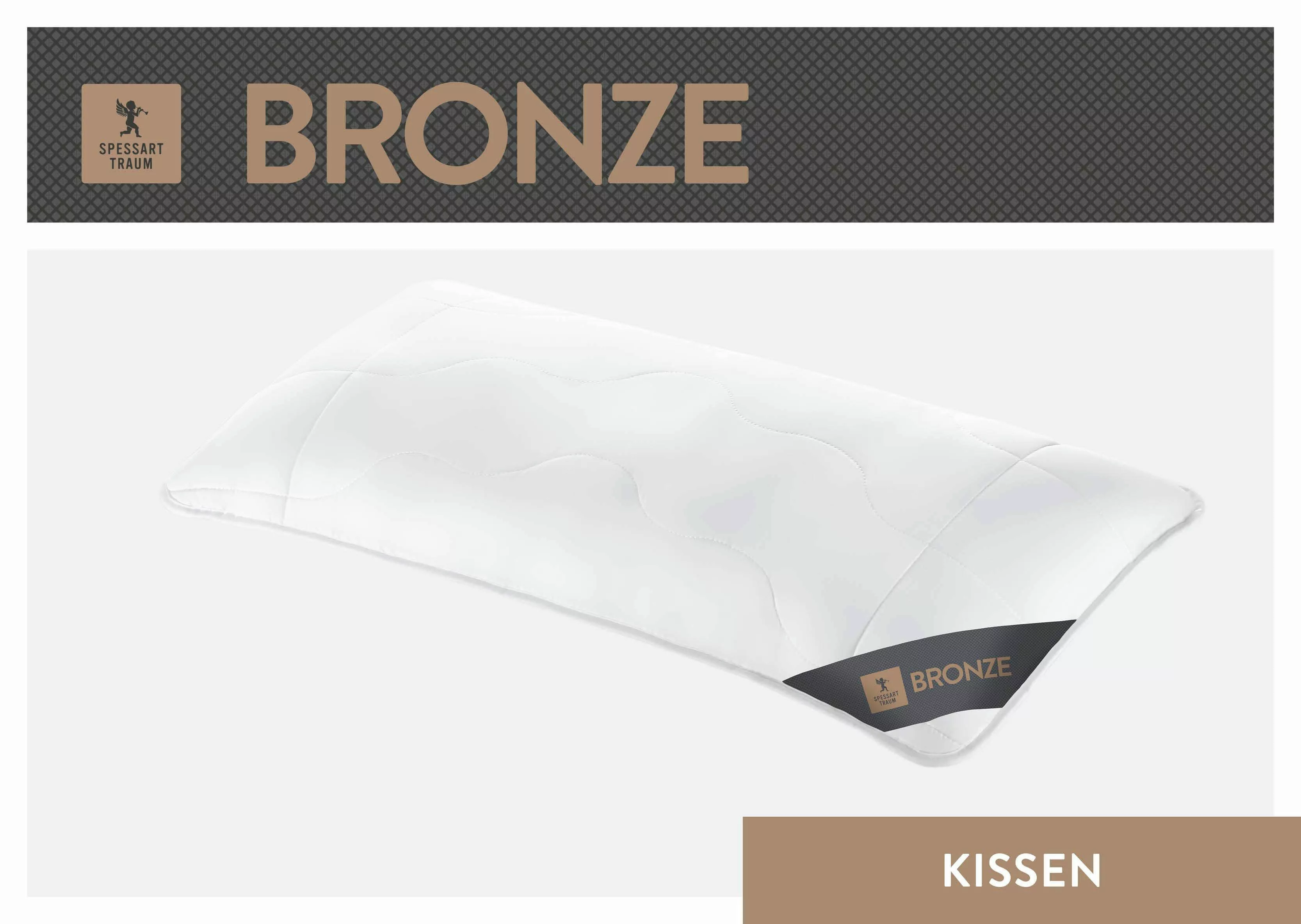 SPESSARTTRAUM Baumwollkissen »Bronze«, (1 St.), hergestellt in Deutschland, günstig online kaufen