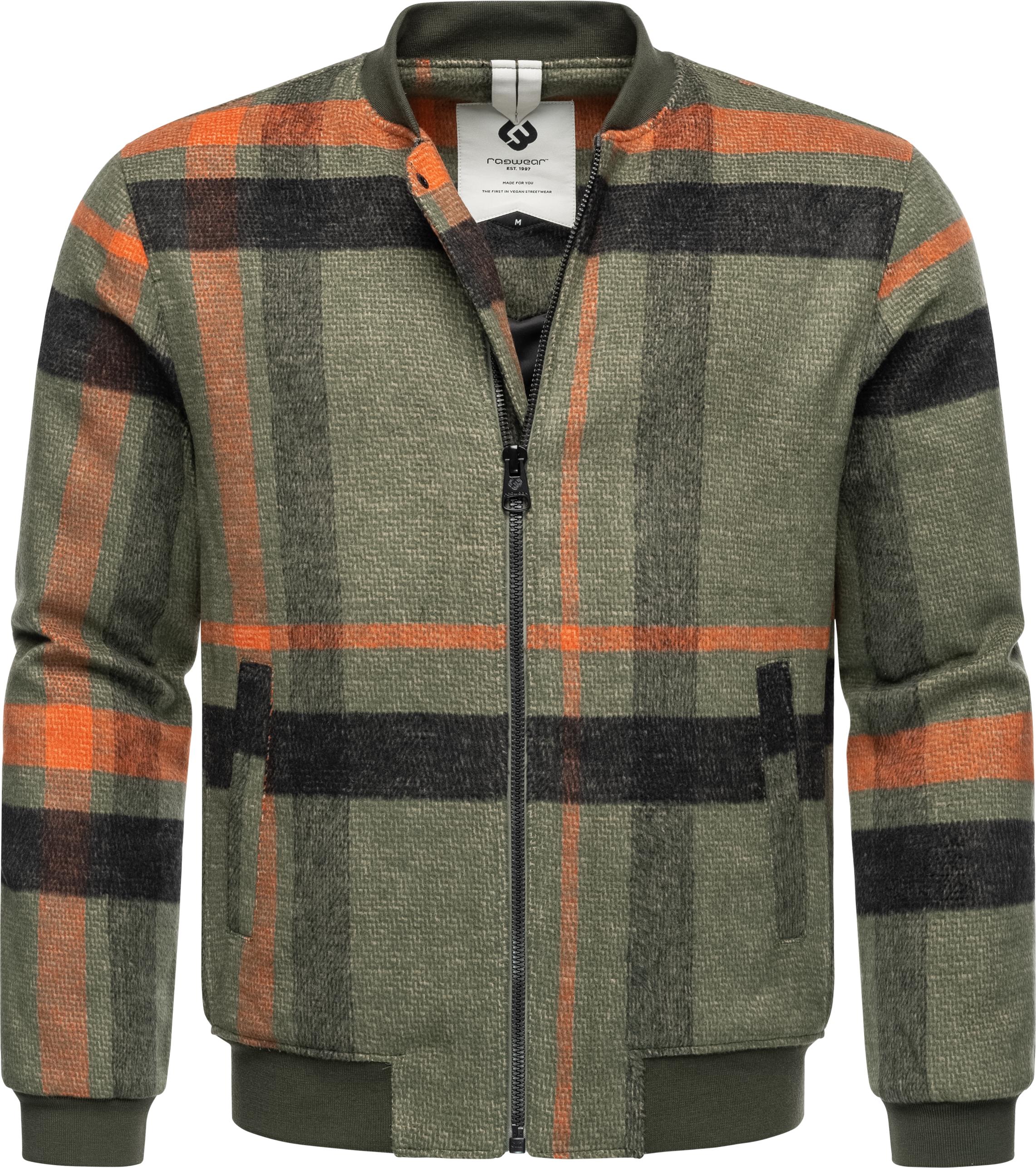 Ragwear Outdoorjacke "Merrbo Check", ohne Kapuze, Warme Herren Übergangsjac günstig online kaufen