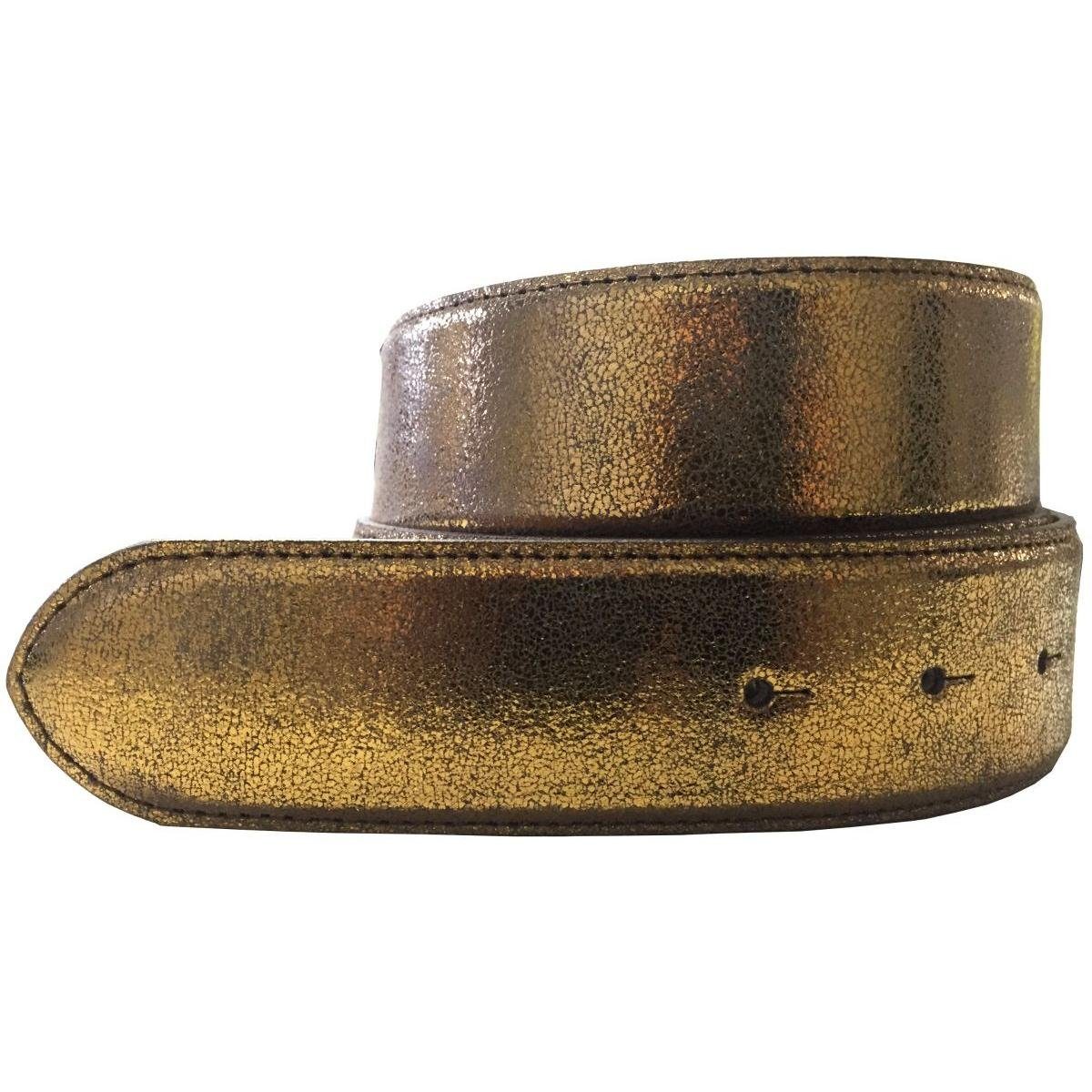 BELTINGER Ledergürtel Hochwertiger Wechselgürtel Metall-Optik ohne günstig online kaufen