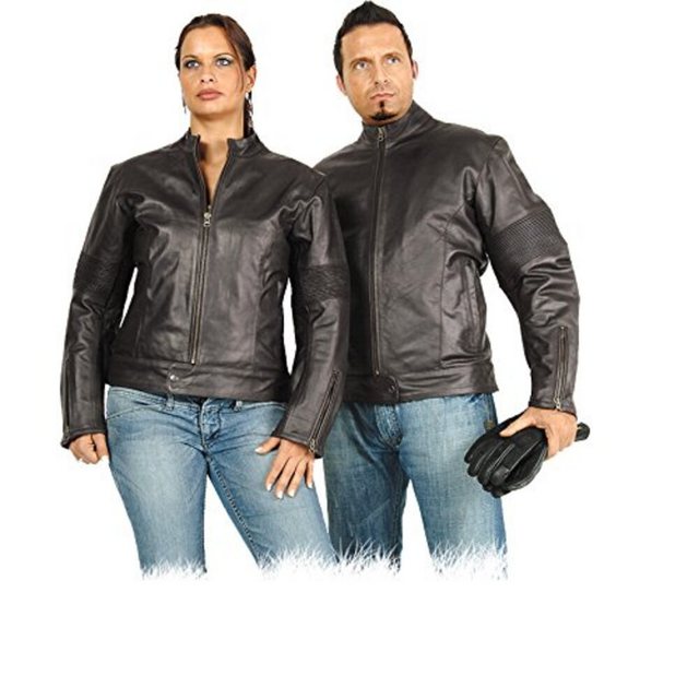 Fuente Leather Wears Lederjacke Motorradjacke Damen Braun günstig online kaufen