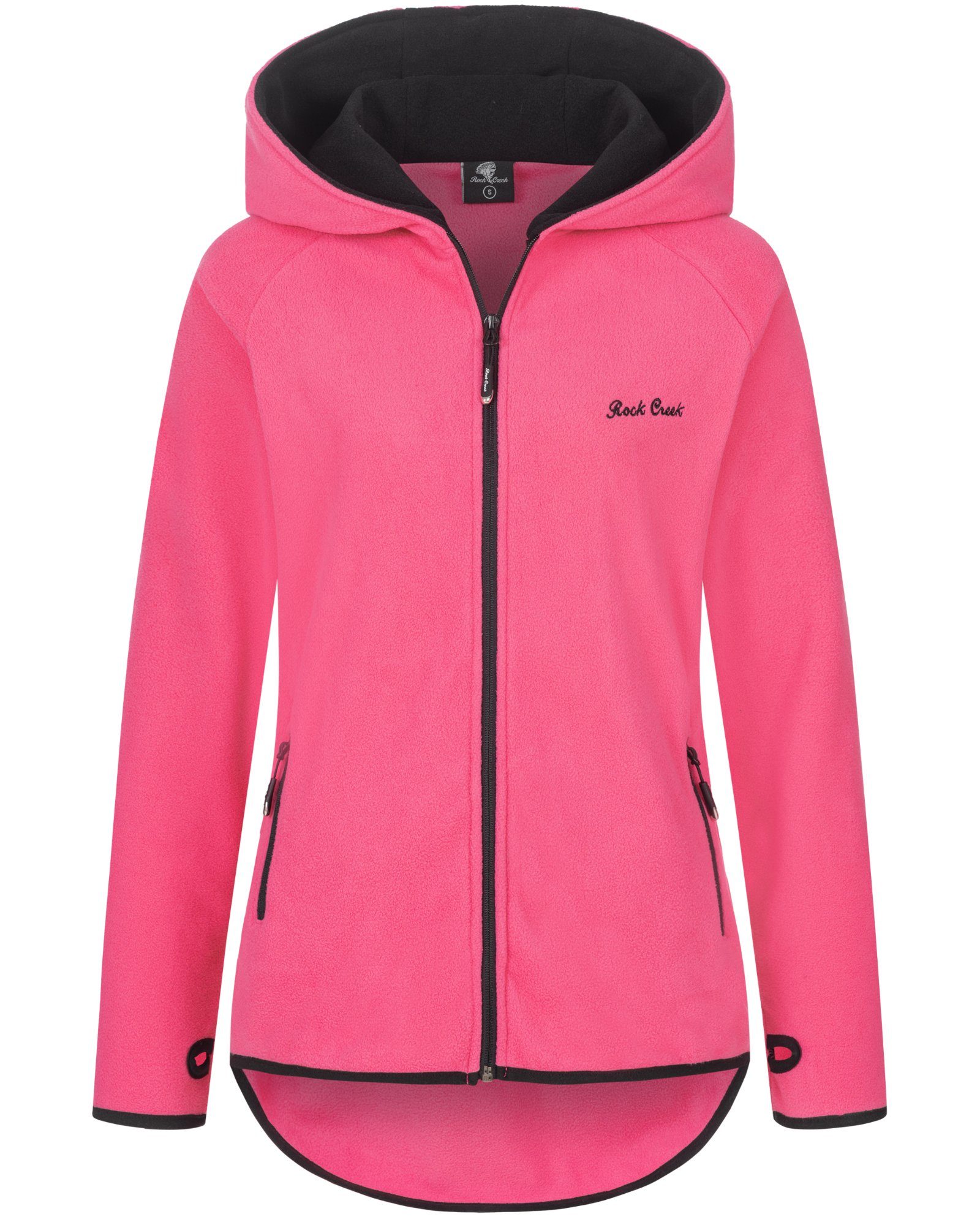 Rock Creek Fleecejacke Damen Fleecejacke Lang günstig online kaufen