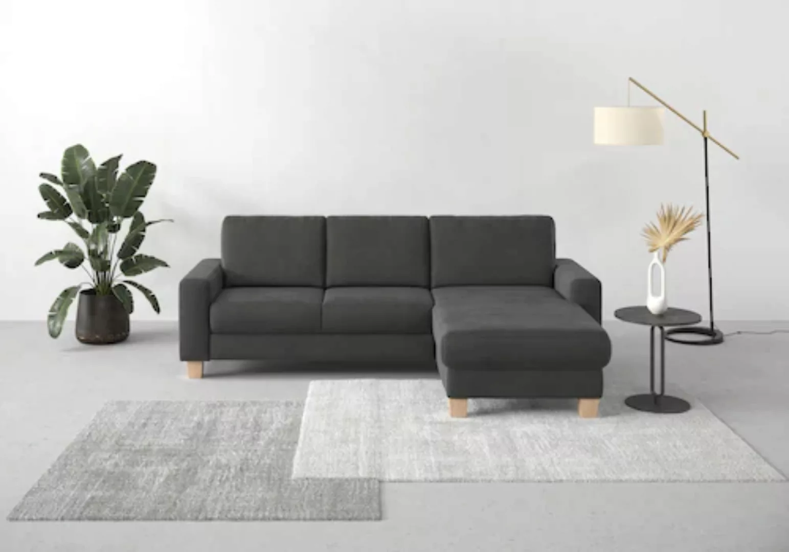 Home affaire Ecksofa »Summer L-Form«, mit Recamiere, mit oder ohne Bettfunk günstig online kaufen