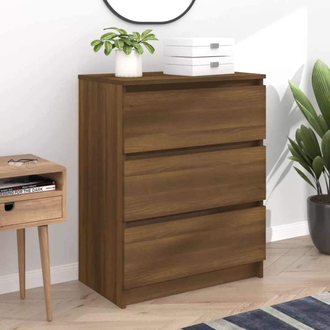 Vidaxl Sideboard Braun Eichen-optik 60x35x76 Cm Holzwerkstoff günstig online kaufen