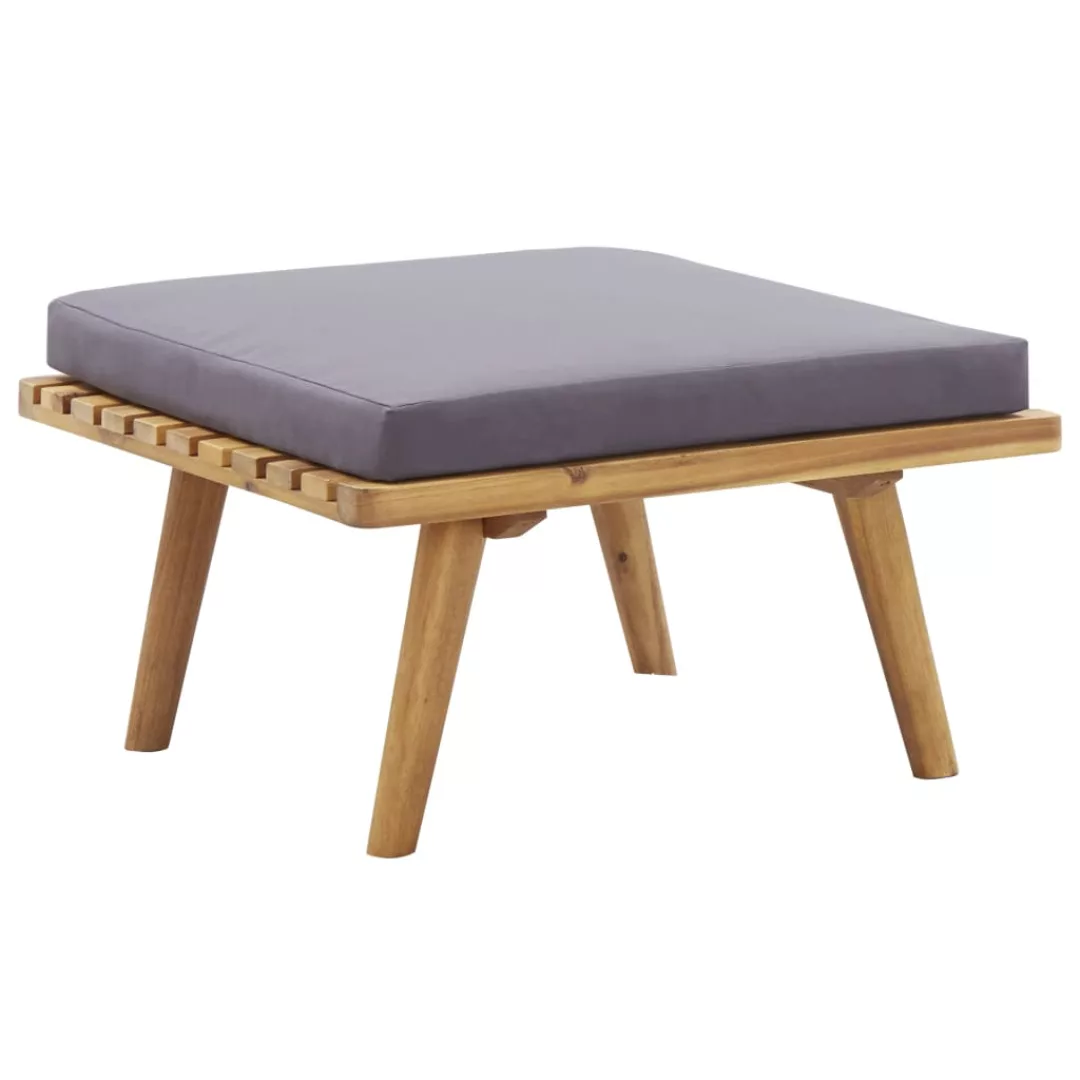 Garten-fußhocker Mit Auflage 60ã60ã29 Cm Akazie Massivholz günstig online kaufen