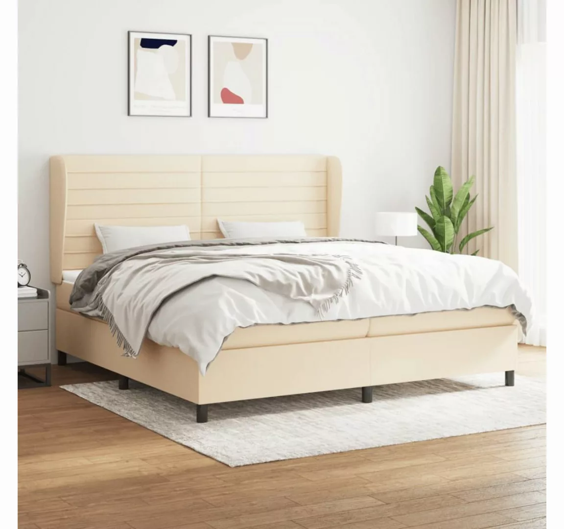 vidaXL Boxspringbett Bett Boxspringbett mit Matratze & Topper Stoff verschi günstig online kaufen