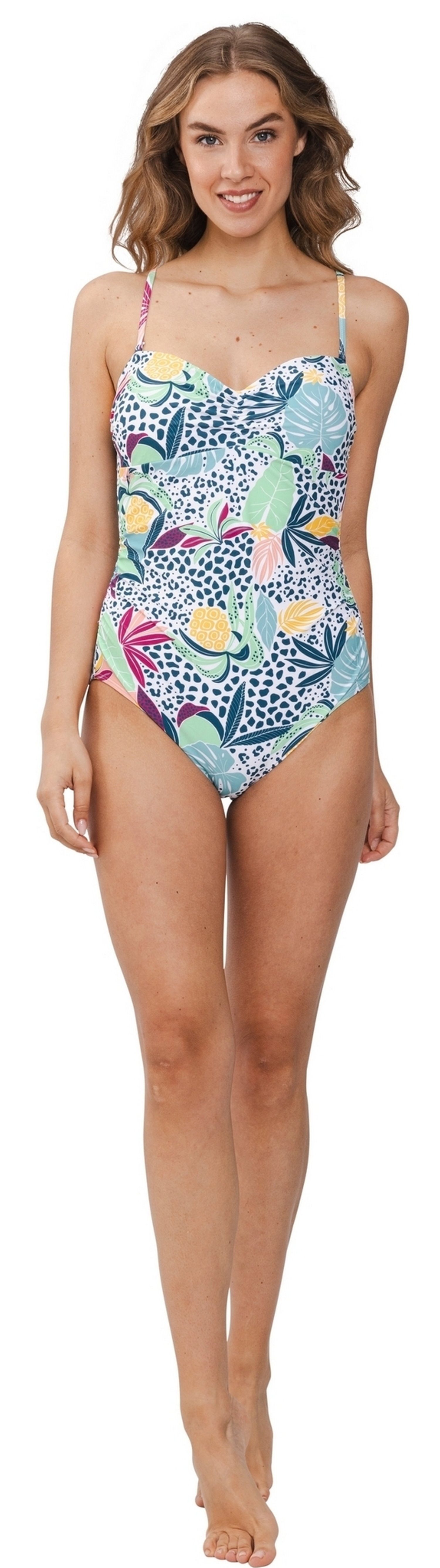 Rebelle Badeanzug Damen Bandeau Einteiler (1-St) günstig online kaufen