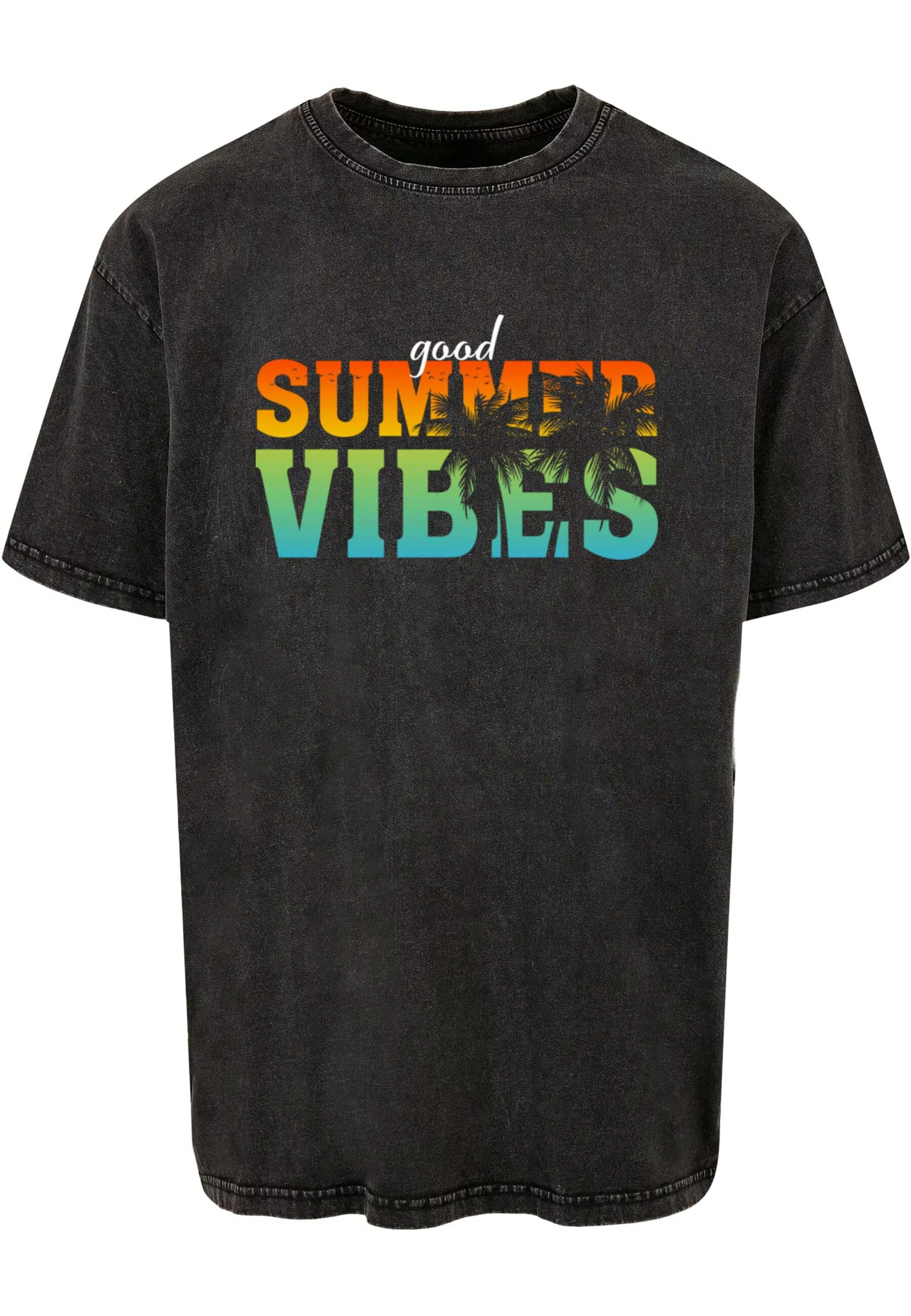 Merchcode T-Shirt "Merchcode Herren Good Summer Vibes Acid Washed Oversize günstig online kaufen