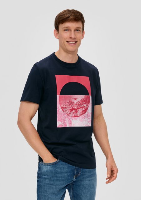 s.Oliver Kurzarmshirt T-Shirt mit Frontprint günstig online kaufen